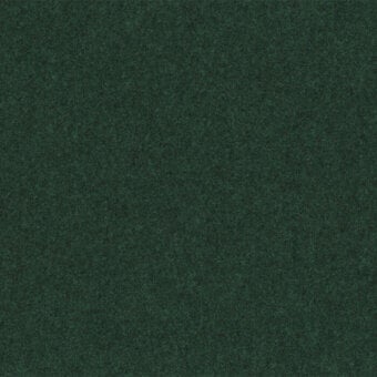 Green fabric sample with dense, granular texture and mottled tonal variations; matte finish, close-up studio shot, Divina Melange Kvadrat.